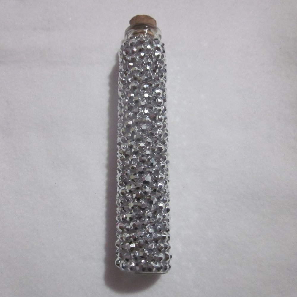 Silver Bling Empty Potion Bottle. Imperfection.